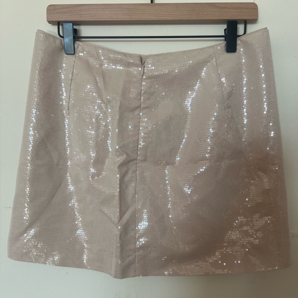 A New Day Light Beige Mini Skirt - Picture 3 of 6